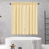Waffle Weave Waterproof Small Curtain - Decorative Window Cover. Water-Resistant, Easy to Clean & Ideal for Kitchen, Bathroom, RV or Small Spaces - 3 of 4