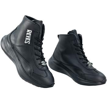 Cleto Reyes Mid Cut Leather Boxing Shoes - Black