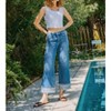 Women's High Rise Cuff Wide Jeans - FLYING MONKEY - 2 of 3
