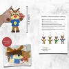 4E's Novelty 12 Pack Reindeer Foam Craft Kit  - Easy DIY Reindeer Ornament Craft, Christmas Crafts for Kids 4-12, Individually Wrapped & Party Favors - 4 of 4