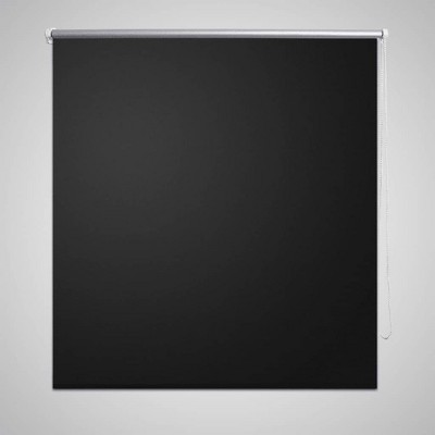 VidaXL Roller Blind Blackout 15.7 in.x39.4 in. Black