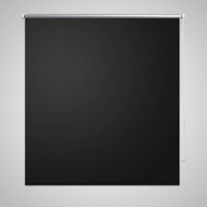 VidaXL Roller Blind Blackout 15.7 in.x39.4 in. Black - 1 of 4