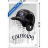 Trends International MLB Colorado Rockies - Drip Helmet 22 Framed Wall Poster Prints - 3 of 4