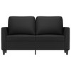 vidaXL Sofa Chair Upholstered Single Sofa Chair for Living Room Faux Leather - Black 47.2" - 2 of 4