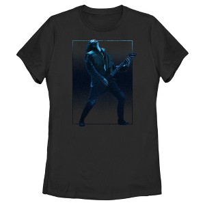 Women's Stranger Things Eddie Munson and His Guitar T-Shirt - 1 of 4
