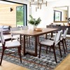 Washable Area Rugs for Living Room Vintage Geometric Printed Carpet - 3 of 4