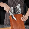 Attop 15-Piece Stainless Steel Knife Block Set - Kitchen Knife Set with Built-in Sharpener & Hardwood Block - 3 of 4