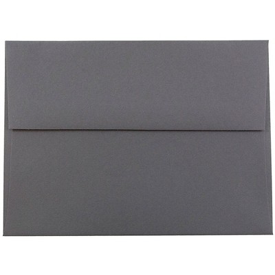 JAM Paper A6 Invitation Envelopes 4.75 x 6.5 Dark Grey 36396433