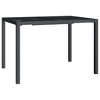 vidaXL Patio Table Anthracite 43.3 in.x31.5 in.x28.3 in. Steel - 2 of 4