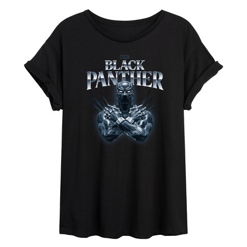 Women's - Marvel - Black Panther Wakanda Forever Pose Oversized Graphic T-Shirt - image 1 of 4