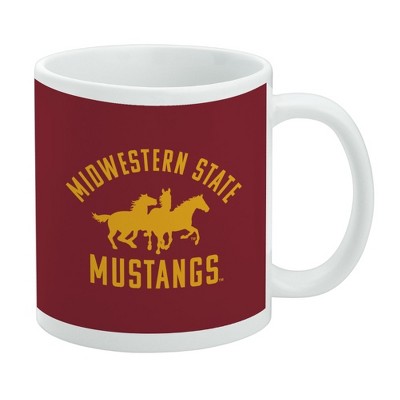 Midwestern Sate Mustangs Ceramic Coffee Mug Novelty Gift Mugs for Coffee Tea and Hot Drinks 11oz White