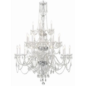 Crystorama Lighting Traditional Crystal 25 - Light Chandelier in  Polished Chrome - 1 of 4