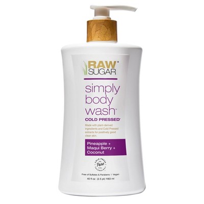 Raw Sugar Body Wash - Pineapple + Maqui Berry + Coconut - 40 fl oz_1