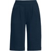 Lands' End Women's Knit High Rise Pleated 12" Bermuda Shorts - 3 of 4