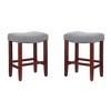 WestinTrends 24" Upholstered Saddle Seat Counter Stool - 3 of 4