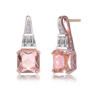 Guili Champagne Glow Sterling Silver Earrings with Champagne Cubic Zirconia drops, designed for a warm golden sparkle and chic elegance - 1 of 3