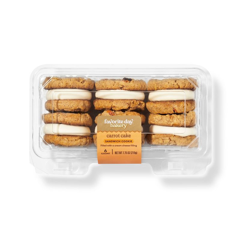Carrot Cake Soft Sandwich Cookies - 6ct/7.75oz - Favorite Day&#8482;, 1 of 4
