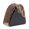 Floral Etched Wood Coaster with Holder (Set of 4) - 3 of 4