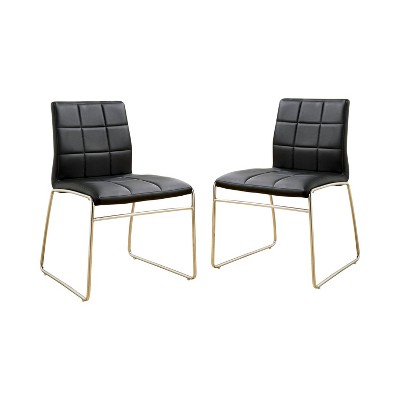 Set of 2 Aneston Square Gridded Leatherette Side - HOMES: Inside + Out