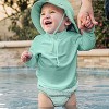 Green Sprouts Baby/Toddler Long Sleeve Zip Rashguard Shirt - 3 of 4