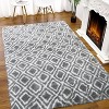 Soft Shaggy Diamond Runner Rug, Non-Slip Plush Carpet for Bedroom, Kids' Room & Living Room, Machine-Washable Fluffy Floor Mat - 2 of 4