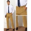 Lars Amadeus Men's Slim Straight Flat Front Work Office Corduroy Trousers - 4 of 4