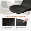 POVISON 30'' Modern Minimalist Bar Height Faux Leather Bar Stools Set of 2, Black - 4 of 4