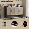 NicBex Cane Design Sideboard Cabinet with Rattan Doors, Rustic Industrial Buffet Cabinet, Kitchen Storage Cabinets with Adjustable Shelves - 4 of 4