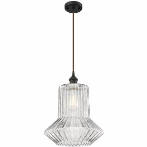Springwater - 1 Light Cord Hung Mini Pendant In Industrial Style-14 Inches Tall and 12 Inches Wide - 1 of 1