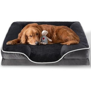 Gsluuk 42'' Orthopedic Dog Bed for X-Large Dog, Memory Foam Dog Bed, Egg-Crate Foam Dog Couch Bed with Washable Removable Cover, Grey - 1 of 1