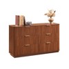 NicBex 55" 6-Drawer Walnut Dresser Modern Curved Wave Design, TV Stand & Organizer for Bedroom/Living Room/Hallway - 2 of 4