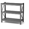 47.3 Inch H 3-Layer Metal Shelf Adjustable Partition Storage Unit for Supermarket Kitchen Garage Storage Rack - 3 of 4
