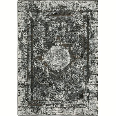 Oriental Weavers Gemini 090O2 Charcoal/ Grey Indoor Area Rug - 2'3" x 7'6"