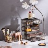 Sorbus 2 Piece Acrylic Makeup and Jewelry Storage Organizer Case (6 Drawers and Lipstick Tray) - 3 of 4