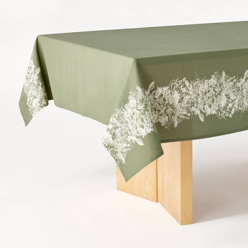 60&#34;x104&#34; Floral Tablecloth - Threshold&#8482; designed with Studio McGee, 1 of 5