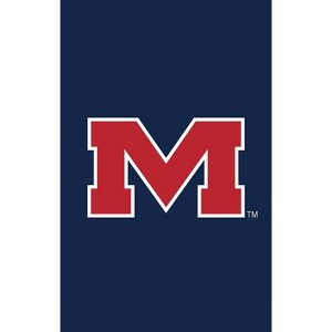 Evergreen University of Mississippi Garden Applique Flag- 12.5 x 18 Inches Outdoor Sports Decor for Homes and Gardens - 1 of 2