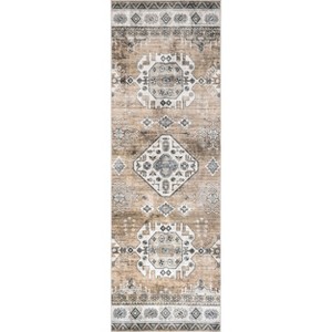 Nuloom Evelina Traditional Spill Proof Treated Pet Friendly Premium Machine Washable Area Rug - 1 of 4