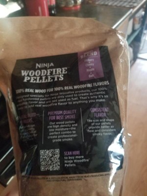 Ninja XSKOP2RL Woodfire Pellets, All Purpose Blend 2-lb Bag, up to 20  Cooking Sessions, 100% Real Wood Pellets, Only Compatible with Ninja  Woodfire