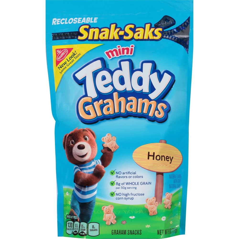 UPC 044000007683 product image for Teddy Grahams Mini Honey Graham Snacks - Snak-Saks - 8oz | upcitemdb.com