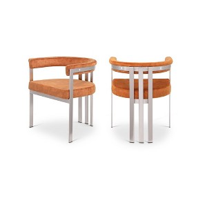 Meridian Furniture,Marcello Velvet Dining Chair, Set of 2 - 1 of 4