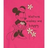 Men's - Disney - Minnie Nature Makes Me Happy Graphic Fleece Sweatshirt - 2 of 4