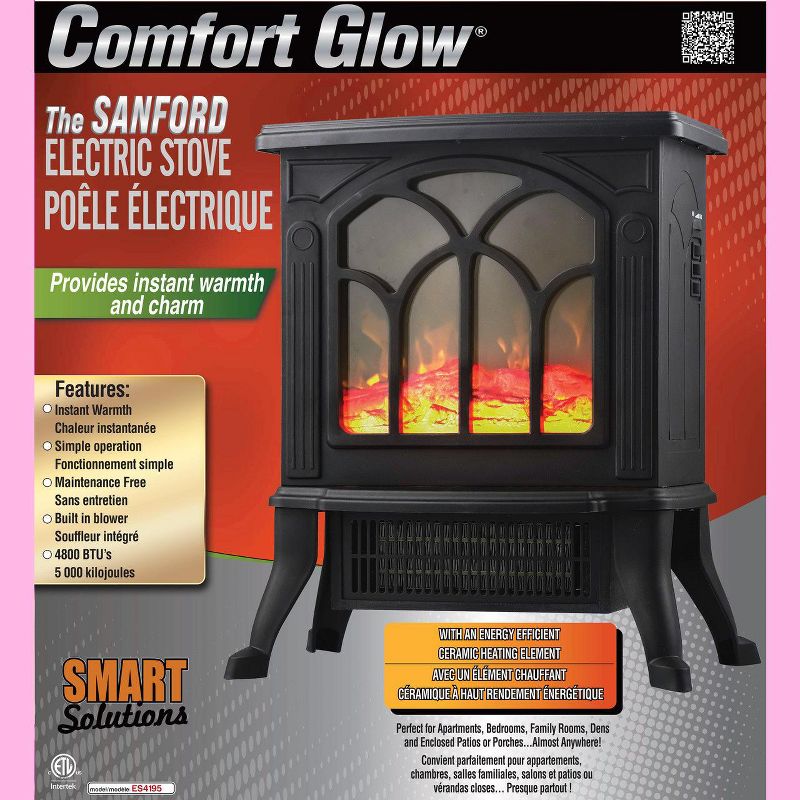 Comfort Glow Sanford Electric Heating Stove With Energy-Efficient Ceramic Heating Element, 2 of 3