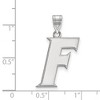 Black Bow Jewelry 14k White Gold Florida Gators NCAA Large Pendant - 2 of 3