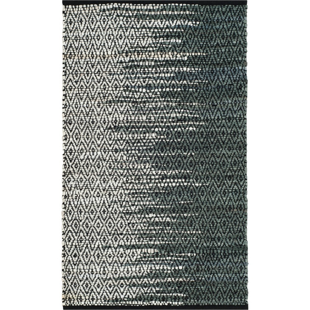 2'x3' William Geometric Accent Rug Light Gray/Charcoal - Safavieh