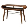 Uttermost Ledger Console Table-Organic Curves & Brass Hardware with Hidden Storage - 3 of 4