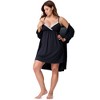 Motherhood Maternity Women's Maternity Robe and Nursing Chemise Sleep Set - 3 of 4