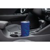 Elanze Designs 20 oz Stainless Steel On the Go Insulated Travel Tumbler With Push Top Lid, Royal Purple Zebra Print Blue - 3 of 4
