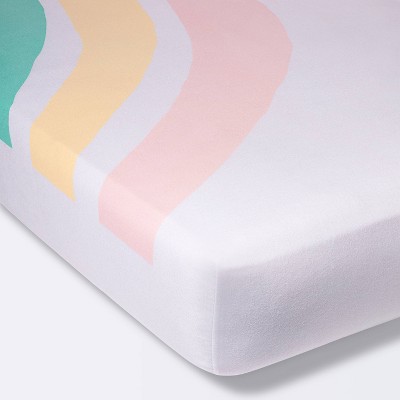Fitted Crib Sheet Large Rainbow - Cloud Island™