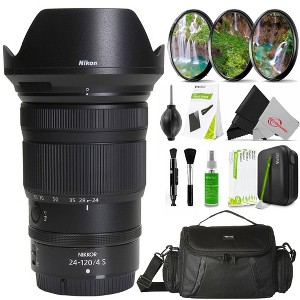 Nikon NIKKOR Z 24-120mm f/4 S Lens (Nikon Z) with Vivitar 77mm UV CPL ND8 Filter Kit Multi-Coated HD Lenses bundle - 1 of 4