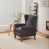 KWPZQEB Accent Chair Mid-Century Modern Chair with Coffee Table, Upholstered Armchair with Solid Wood Legs & Soft Cushion for Living Room, Bedroom - 2 of 4